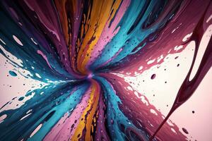 Abstract color splashes liquid background wallpaper photo