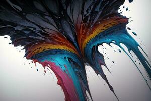 Abstract color splashes liquid background wallpaper photo