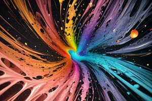 Abstract color splashes liquid background wallpaper photo