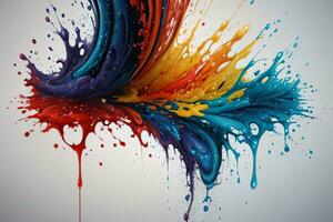 Abstract color splashes liquid background wallpaper photo