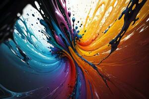 Abstract color splashes liquid background wallpaper photo