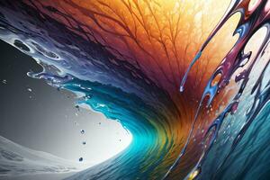 Abstract color splashes liquid background wallpaper photo