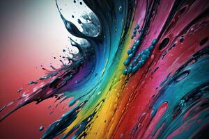 Abstract color splashes liquid background wallpaper photo