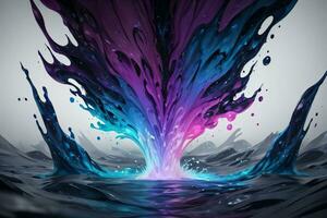 Abstract color splashes liquid background wallpaper photo