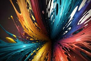 Abstract color splashes liquid background wallpaper photo