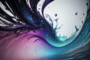 Abstract color splashes liquid background wallpaper photo