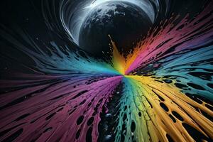 Abstract color splashes liquid background wallpaper photo