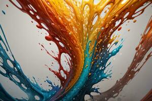 Abstract color splashes liquid background wallpaper photo