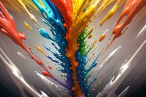 Abstract color splashes liquid background wallpaper photo