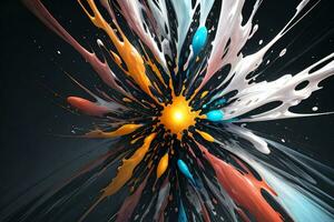 Abstract color splashes liquid background wallpaper photo