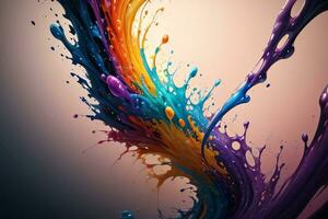 Abstract color splashes liquid background wallpaper photo