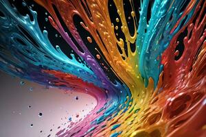 Abstract color splashes liquid background wallpaper photo