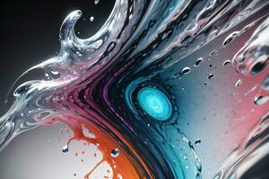 Abstract color splashes liquid background wallpaper photo