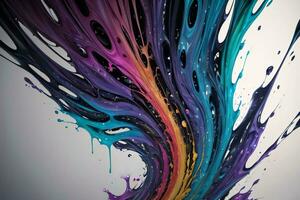 Abstract color splashes liquid background wallpaper photo