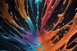 Abstract color splashes liquid background wallpaper photo