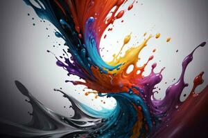 Abstract color splashes liquid background wallpaper photo