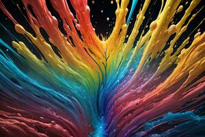 Abstract color splashes liquid background wallpaper photo
