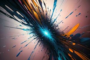 Abstract color splashes liquid background wallpaper photo