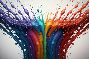 Abstract color splashes liquid background wallpaper photo