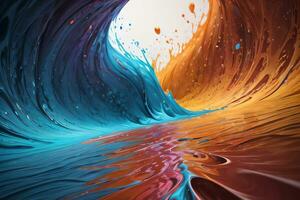 Abstract color splashes liquid background wallpaper photo