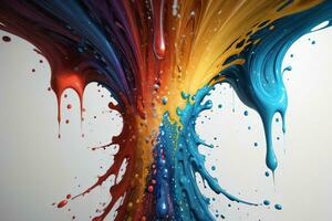 Abstract color splashes liquid background wallpaper photo