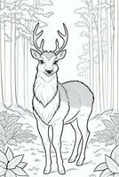 Coloring Page With Animals photo