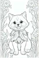 Coloring Page With Animals photo