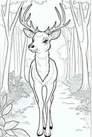 Coloring Page With Animals photo