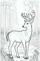 Coloring Page With Animals photo