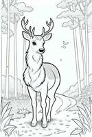 Coloring Page With Animals photo