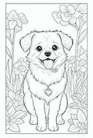 Coloring Page With Animals photo