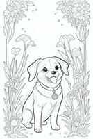 Coloring Page With Animals photo