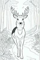 Coloring Page With Animals photo