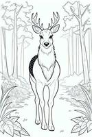 Coloring Page With Animals photo