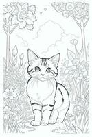 Coloring Page With Animals photo