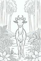 Coloring Page With Animals photo