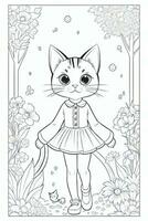 Coloring Page With Animals photo