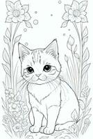 Coloring Page With Animals photo