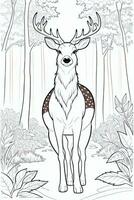 Coloring Page With Animals photo