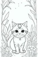 Coloring Page With Animals photo