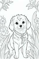 Coloring Page With Animals photo