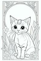 Coloring Page With Animals photo