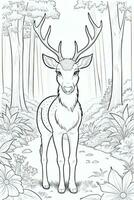 Coloring Page With Animals photo