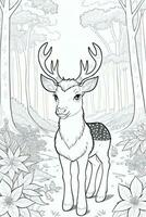 Coloring Page With Animals photo