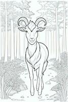 Coloring Page With Animals photo