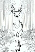 Coloring Page With Animals photo