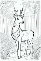 Coloring Page With Animals photo