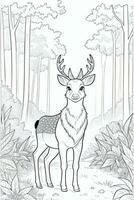 Coloring Page With Animals photo