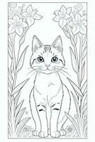 Coloring Page With Animals photo