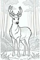 Coloring Page With Animals photo